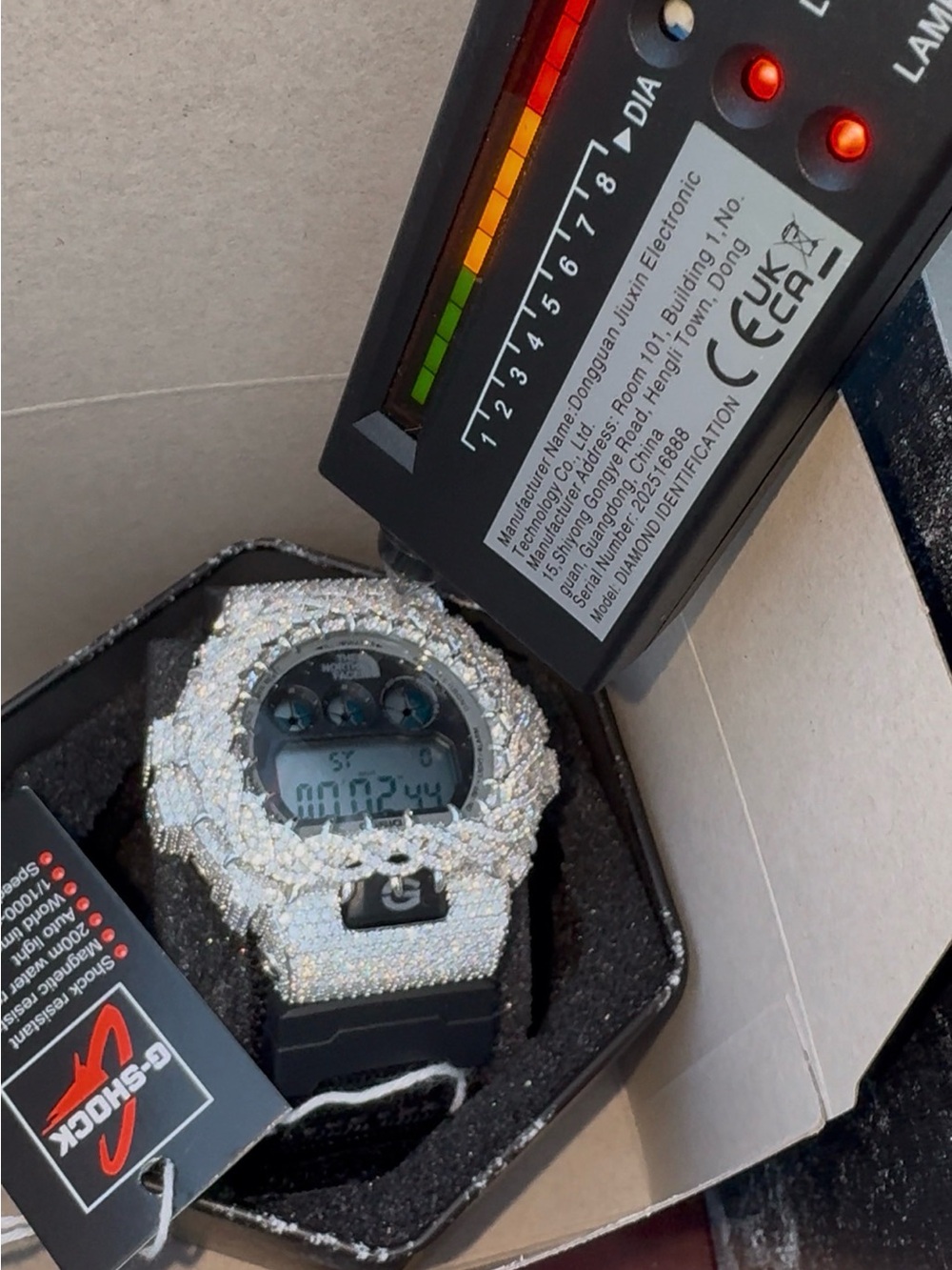The North Face Black Strap Digital Watch with Silver Crystal Bezel